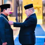 Prabowo Menerima Tanda Kehormatan Darjah Kerabat Johor di Malaysia