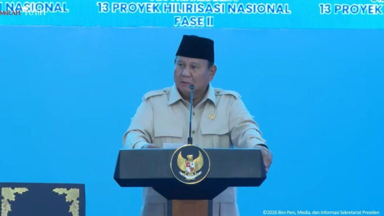 Prabowo Sentil Pemilik Konsesi yang Taruh Dana di Luar Negeri